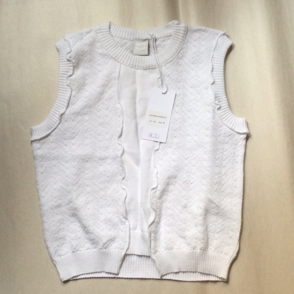 8 by Yoox White Sleeveless Knit Top - Picture 1 of 8